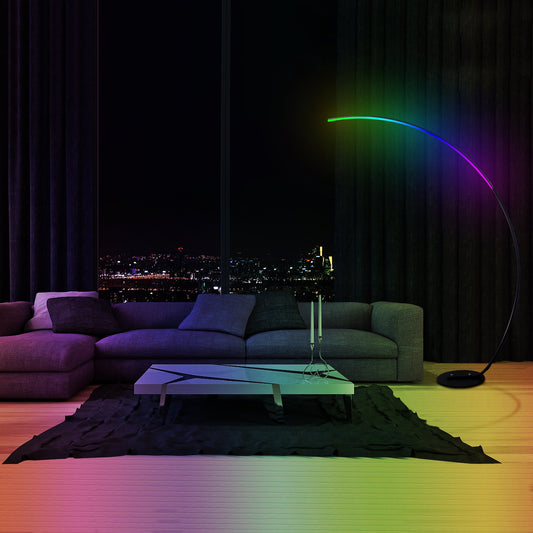 RGBW Modern Curve Lamp - Lumessco
